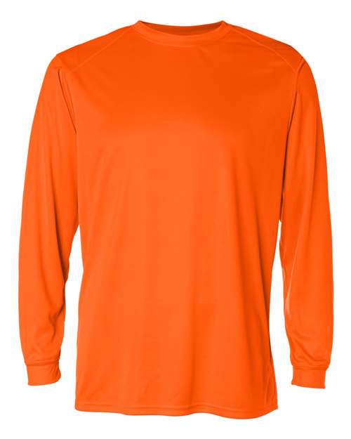 Badger 4104 Unisex B-Core Long Sleeve T-Shirt - Safety Orange
