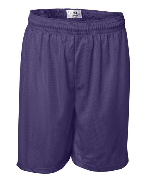Badger 7207 Men's Pro Mesh 7" Shorts - Purple