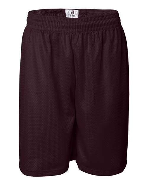 Badger 7209 Men's Pro Mesh 9" Shorts - Maroon