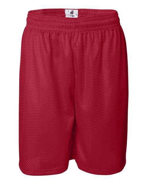 Badger 7209 Men's Pro Mesh 9" Shorts - Red