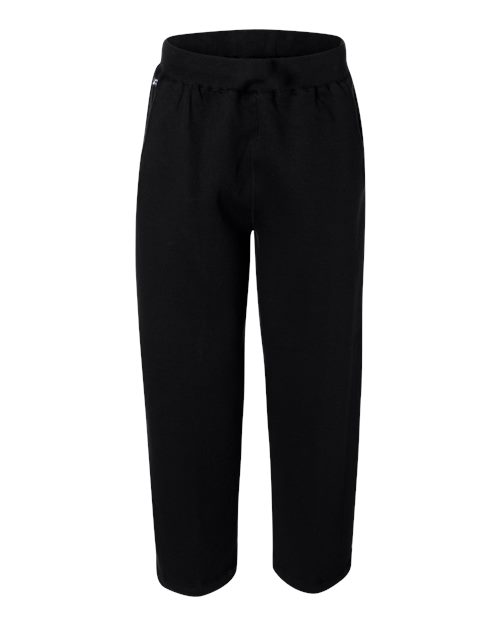 J. America 8992 Men's Premium Open-Bottom Sweatpants - Black
