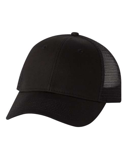 Load image into Gallery viewer, Valucap VC400 Mesh-Back Twill Trucker Cap - Black
