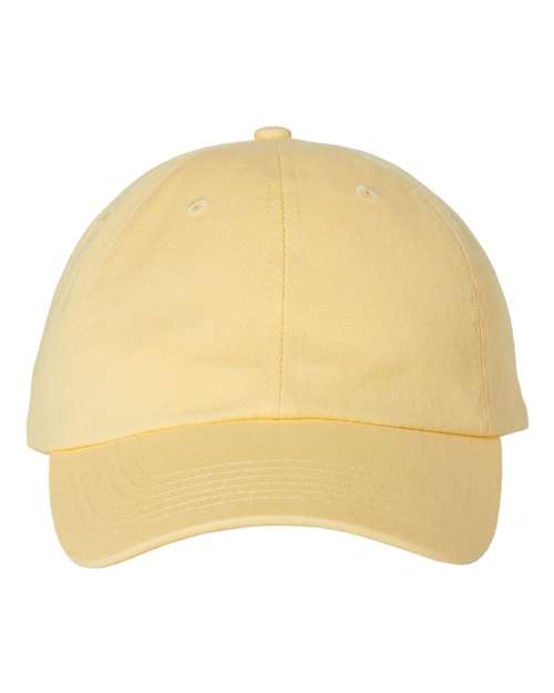 Valucap VC300A Bio-Washed Classic Dad Hat - Butter