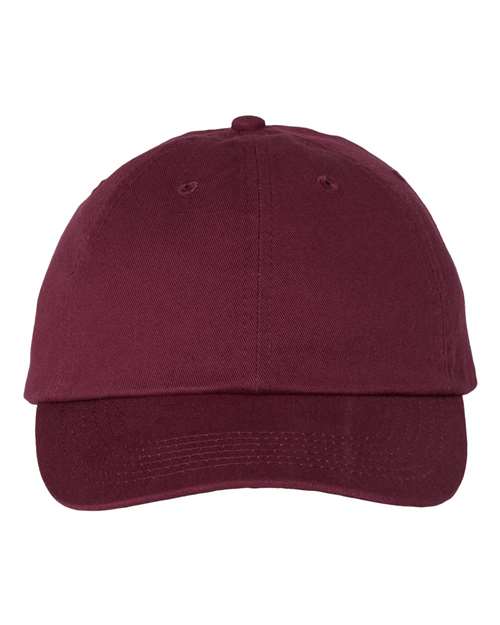 Valucap VC300A Bio-Washed Classic Dad Hat - Maroon