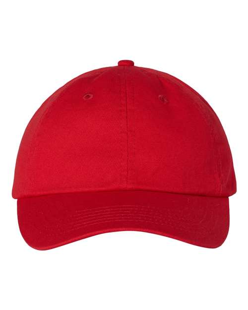 Load image into Gallery viewer, Valucap VC300A Bio-Washed Classic Dad Hat - Red
