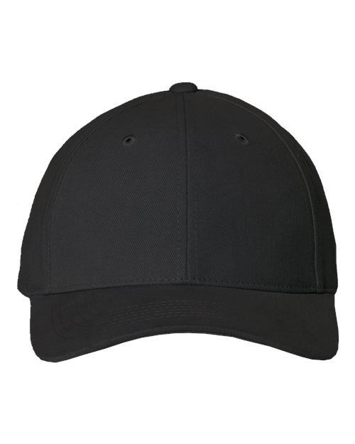 Valucap 9910 Heavy Brushed Twill Structured Cap - Black