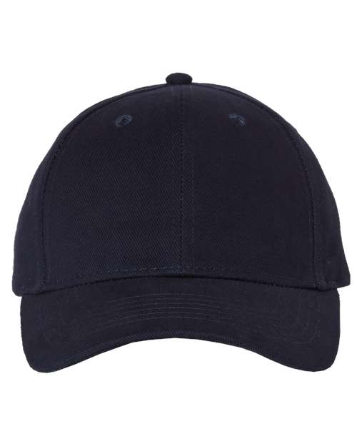 Valucap 9910 Heavy Brushed Twill Structured Cap - Navy