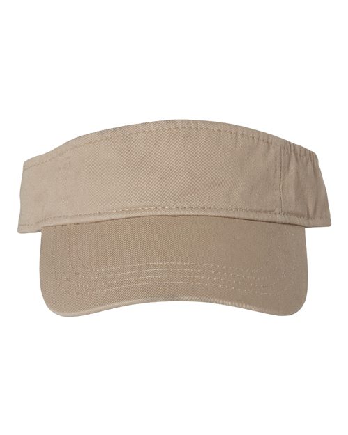 Valucap VC500 Bio-Washed Visor - Khaki