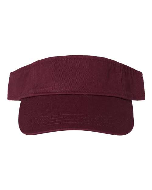 Load image into Gallery viewer, Valucap VC500 Bio-Washed Visor - Maroon
