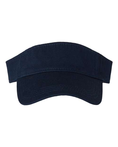 Load image into Gallery viewer, Valucap VC500 Bio-Washed Visor - Navy

