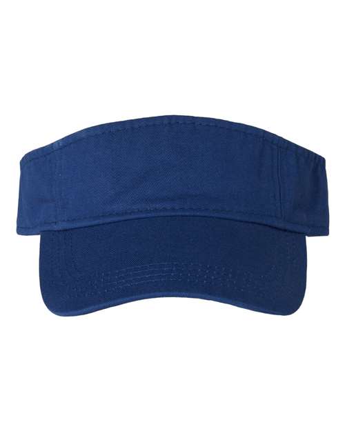 Load image into Gallery viewer, Valucap VC500 Bio-Washed Visor - Royal Blue

