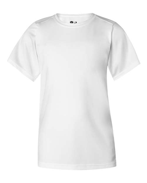 Badger 2120 Youth B-Core T-Shirt - White
