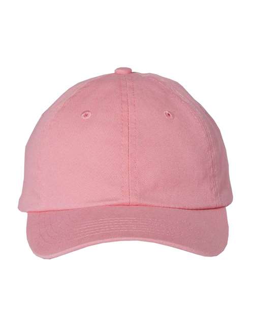 Valucap VC300Y Youth Small Fit Bio-Washed Dad Hat - Pink