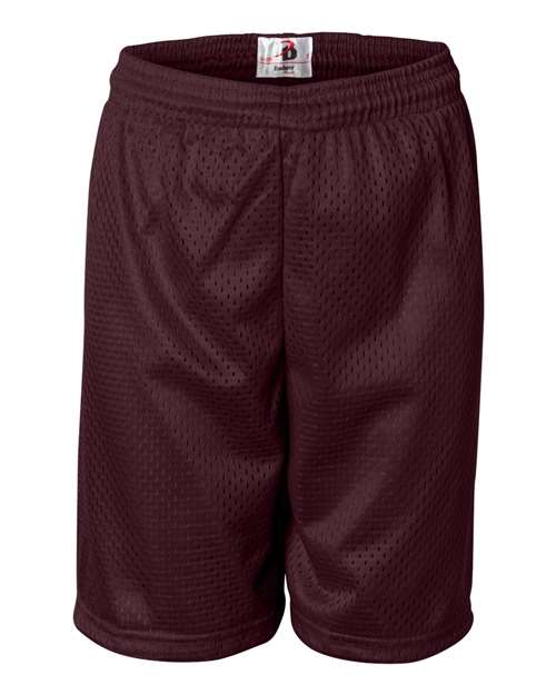 Load image into Gallery viewer, Badger 2207 Youth Pro Mesh 6" Shorts - Maroon

