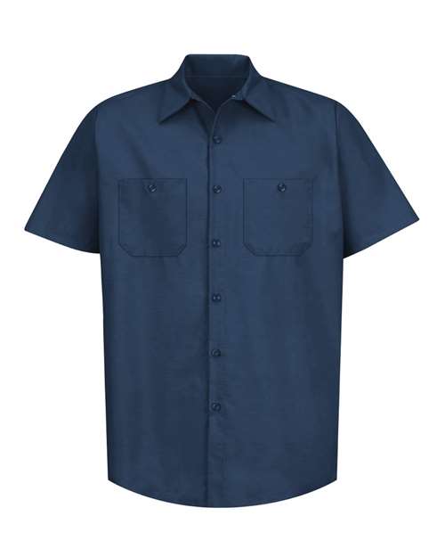 Load image into Gallery viewer, Red Kap SP24 Men's Industrial Short Sleeve Work Shirt - Navy
