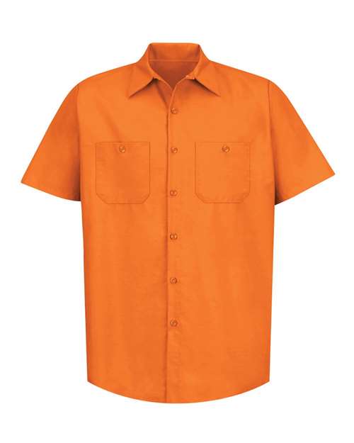 Load image into Gallery viewer, Red Kap SP24 Men's Industrial Short Sleeve Work Shirt - Orange
