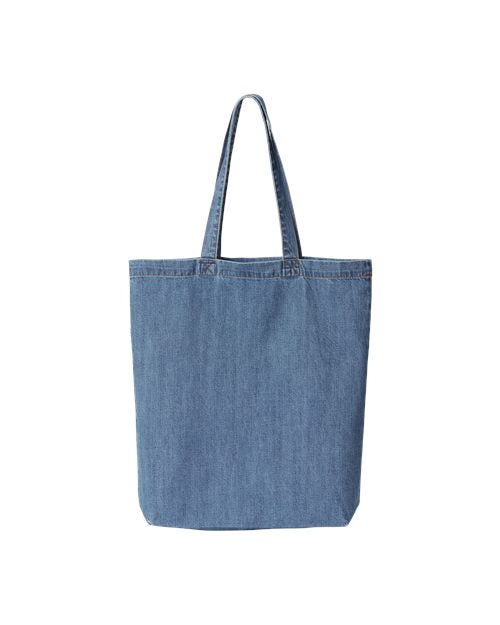 Load image into Gallery viewer, Cotton Denim Gusseted Tote Bag

