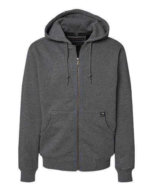 DRI DUCK 7033 Men's Crossfire Heavyweight Power Fleece Hooded Jacket with Thermal Lining - Dark Oxford