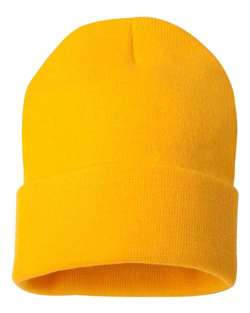 Sportsman SP12 12" Solid Cuffed Beanie - Gold