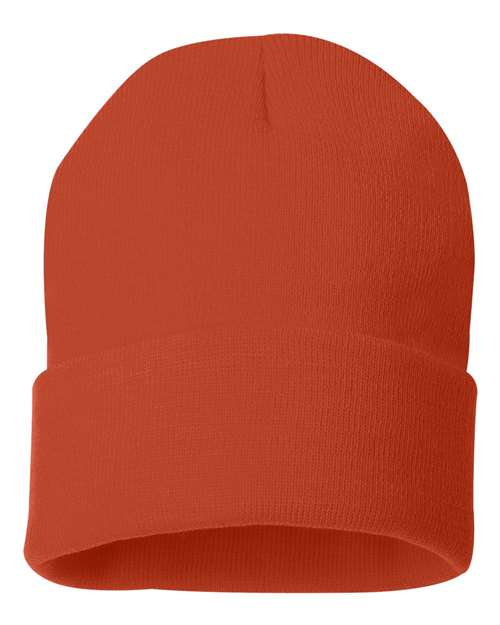 Load image into Gallery viewer, Sportsman SP12 12" Solid Cuffed Beanie - Orange
