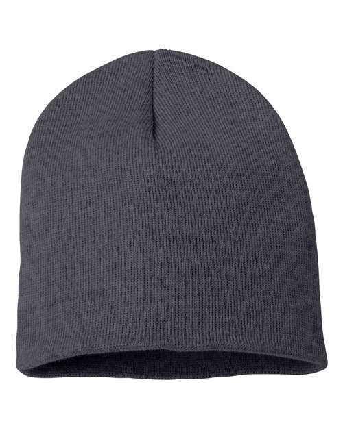 Sportsman SP08 8" Beanie - Heather Charcoal
