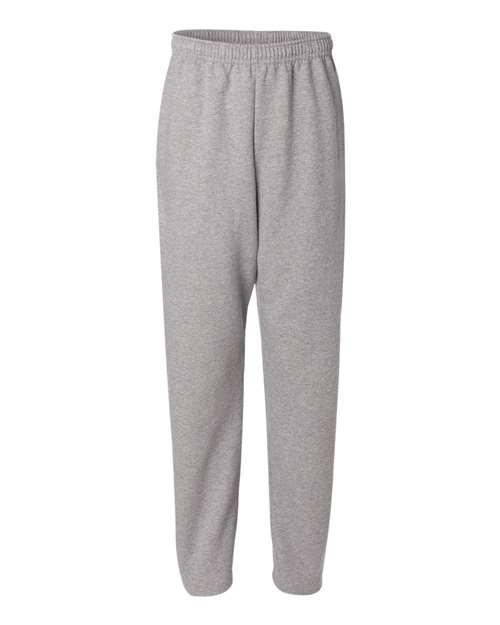 JERZEES 974MPR Unisex NuBlend® Open-Bottom Sweatpants with Pockets - Oxford
