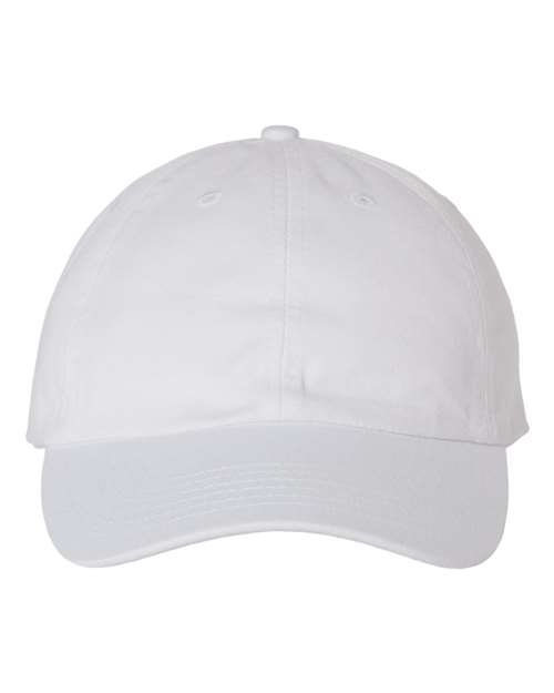 Valucap VC300A Bio-Washed Classic Dad Hat - White