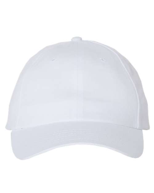 Valucap VC200 Brushed Twill Cap - White