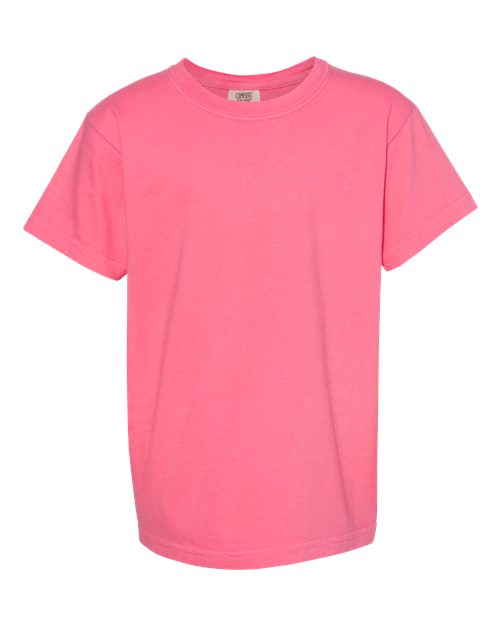 Load image into Gallery viewer, Youth Garment-Dyed Heavyweight T-Shirt - Crunchberry
