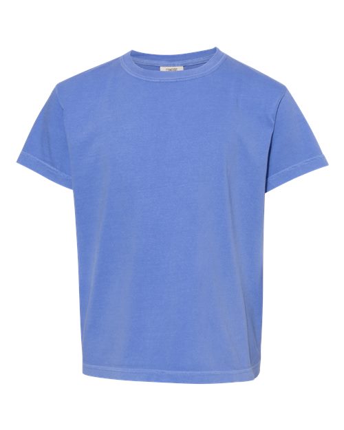Youth Garment-Dyed Heavyweight T-Shirt - Flo Blue
