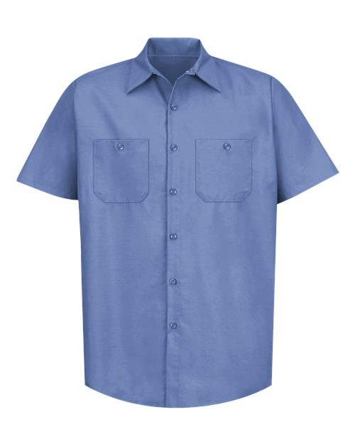 Load image into Gallery viewer, Red Kap SP24 Men's Industrial Short Sleeve Work Shirt - Petrol Blue
