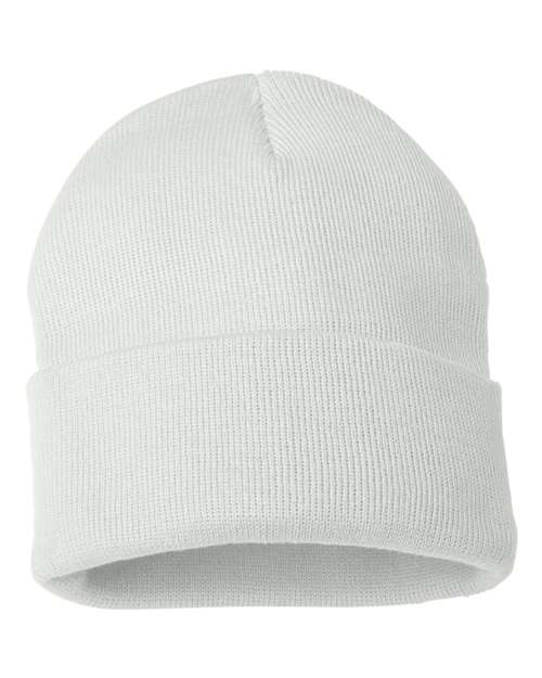 Load image into Gallery viewer, Sportsman SP12 12" Solid Cuffed Beanie - White
