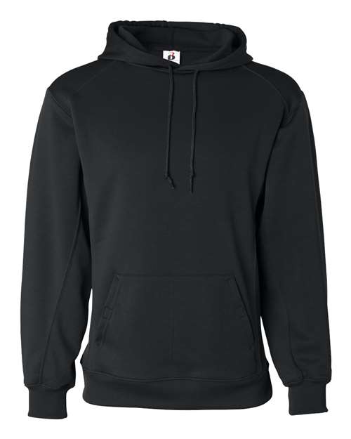 Badger 1454 Men's Performance Fleece Hooded Sweatshirt - Black