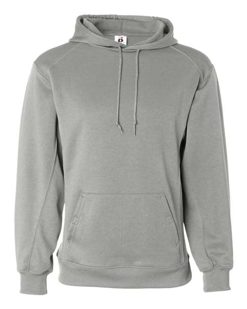Badger 1454 Men's Performance Fleece Hooded Sweatshirt - Silver