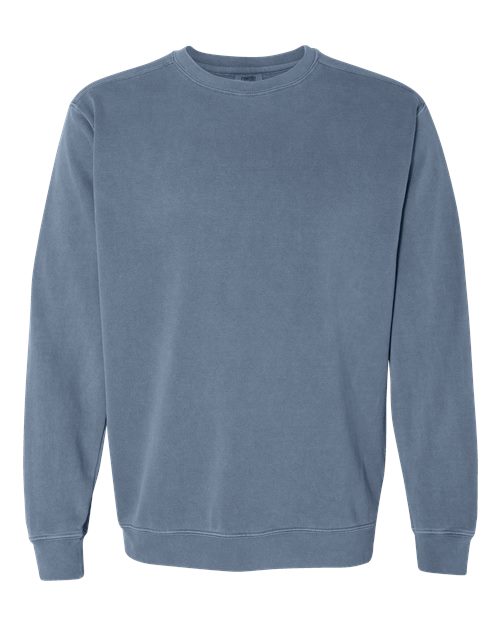 Unisex Garment-Dyed Crewneck Sweatshirt - Blue Jean