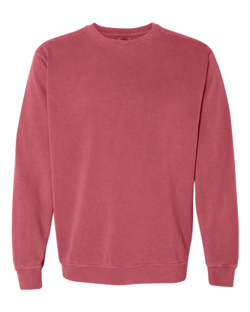 Load image into Gallery viewer, Unisex Garment-Dyed Crewneck Sweatshirt - Crimson
