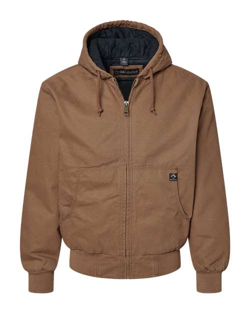 DRI DUCK 5020 Men's Cheyenne Boulder Cloth™ Hooded Jacket with Tricot Quilt Lining - Field Khaki