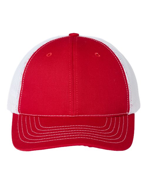 Load image into Gallery viewer, Classic Caps USA100 USA-Made Trucker Cap - Red/ White
