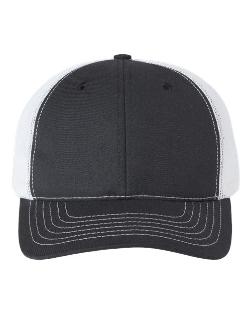 Classic Caps USA100 USA-Made Trucker Cap - Black/ White