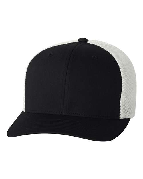 Load image into Gallery viewer, Flexfit 6511 Trucker Cap - Black/ White
