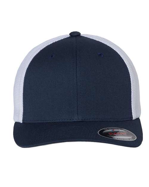 Load image into Gallery viewer, Flexfit 6511 Trucker Cap - Navy/ White

