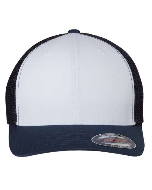 Flexfit 6511 Trucker Cap - Navy/ White/ Navy