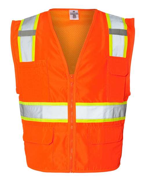 Kishigo 1163-1164 Unisex Ultra-Cool™ Solid Front Vest with Mesh Back - Orange