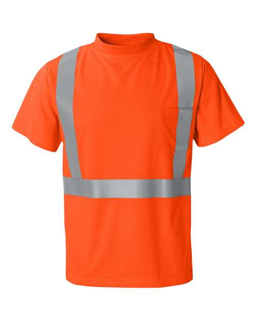 Kishigo 9110-9111 Unisex High-Performance Microfiber T-Shirt - Orange