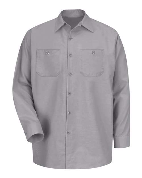 Load image into Gallery viewer, Red Kap SP14 Men's Industrial Long Sleeve Work Shirt - Silver
