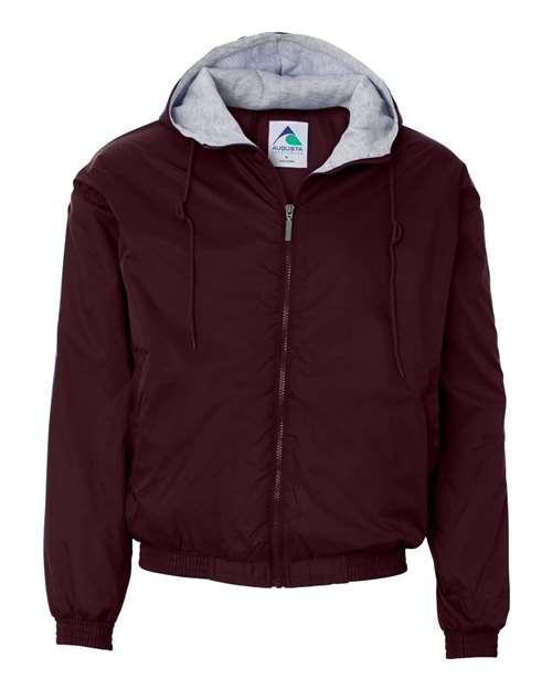 Augusta Sportswear 3280 Unisex Fleece Lined Hooded Jacket - Maroon