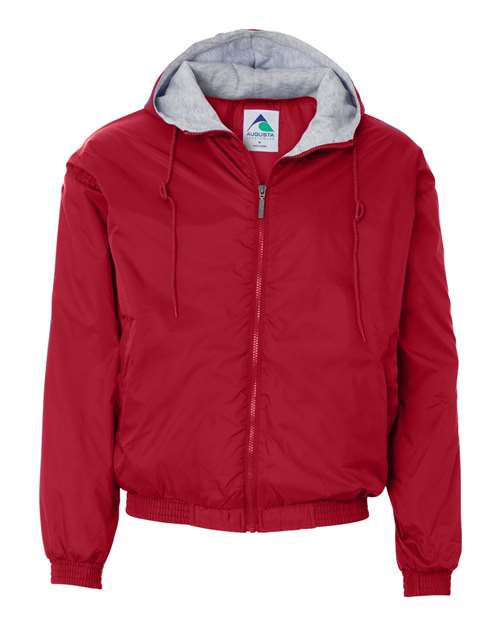 Load image into Gallery viewer, Augusta Sportswear 3280 Unisex Fleece Lined Hooded Jacket - Red
