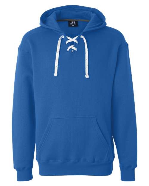 Load image into Gallery viewer, J. America 8830 Men's Sport Lace Hooded Sweatshirt - Royal

