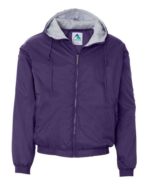 Load image into Gallery viewer, Augusta Sportswear 3280 Unisex Fleece Lined Hooded Jacket - Purple
