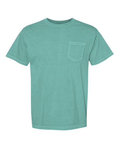 Load image into Gallery viewer, Unisex Garment-Dyed Heavyweight Pocket T-Shirt - Seafoam
